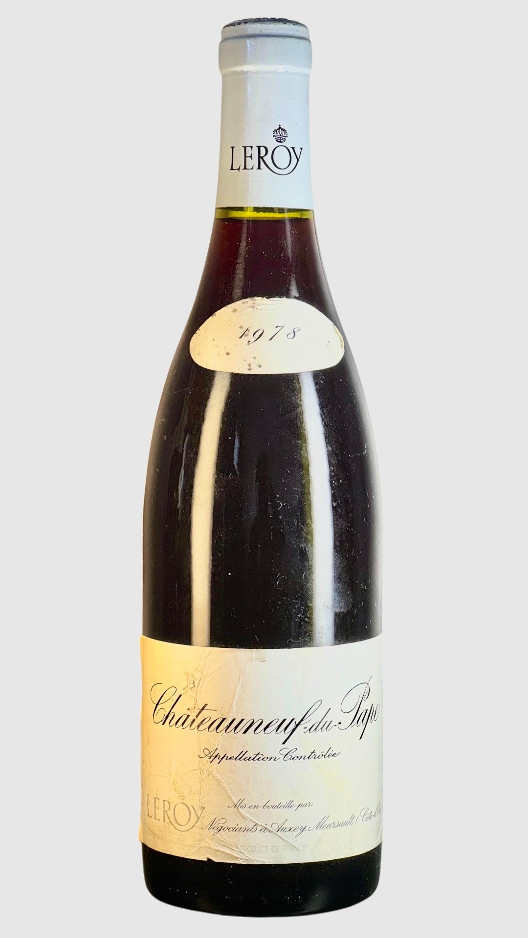 「ルロワが手掛けた、シャトーヌフ・デュ・パプの稀少なる逸品」シャトーヌフドュパブ 1978 メゾンルロワ【状態S】【配送無料】
